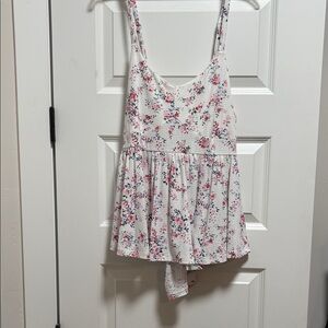 Torrid Floral Camisole Top - White and Pink